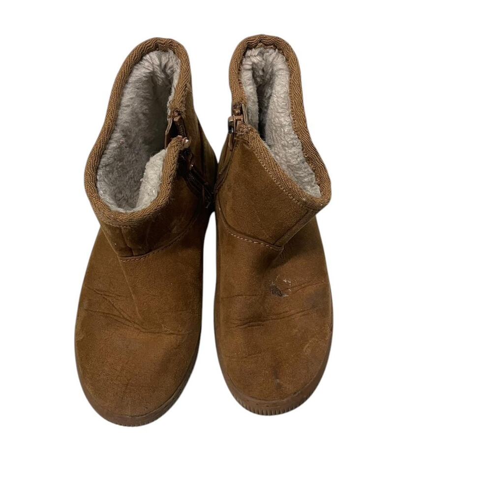 Brown kids ankle boots